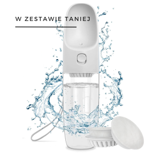 Zestaw butelka podróżna z filtrem 300 ml + filtr (3 szt.) DOGNESS  