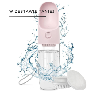 Zestaw butelka podróżna z filtrem 300 ml + filtr (3 szt.) DOGNESS 