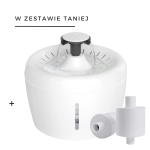 Zestaw fontanna poidełko automatyczne 2,5 l + filtr (2 szt.) ELS PET 