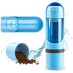 Butelka podróżna i miska 2w1 bidon poidełko na wodę i karmę z filtrem 300 ml ELS PET 