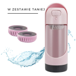 Zestaw Butelka podróżna poidełko bidon na wodę dla psa z filtrem 300 ml + filtr (2 szt.) ELS PET