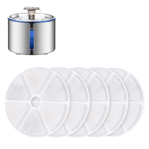 Filtr do fontanny poidełka automatycznego ze stali nierdzewnej 2,5 l (3 szt.)