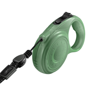 Smycz automatyczna DOGNESS linka 4 m (M) khaki