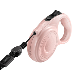 Smycz automatyczna DOGNESS linka 4 m (M) różowa