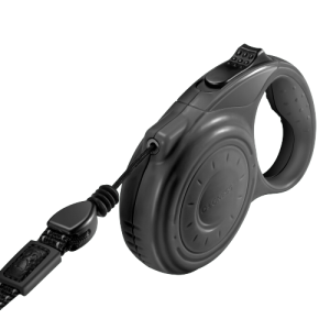 Smycz automatyczna DOGNESS linka 5 m (L) czarna