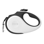 Smycz automatyczna XCHO taśma 5 m do 15 kg (S) biała