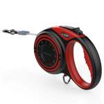 Smycz automatyczna DOGNESS SMART taśma 5 m (L) do 36 kg czerwona