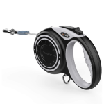 Smycz automatyczna DOGNESS SMART taśma 5 m (XL) do 50 kg szara